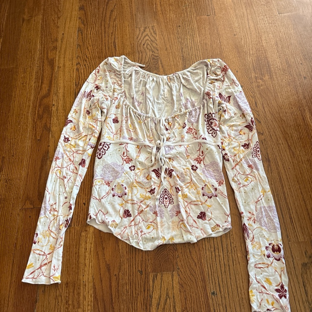 Floral Long Sleeve Free People Top